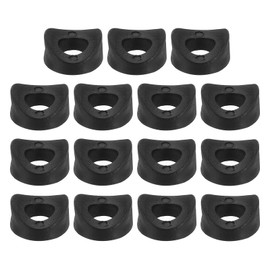 uxcell 50Pcs Plastic Round Washers, 8mm x 19mm x 5mm Black PE Concave Washer Spacer Hardware Machine Fastener for Round Tube Fixing