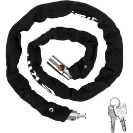 Bike Chain Locks, Heavy Duty Bicycle Lock with 2 Keys,Anti-Theft Waterproof High Security Chain Lock for Bike, Motorcycle, Door, Fence, Gate, Bicycle, Scooter