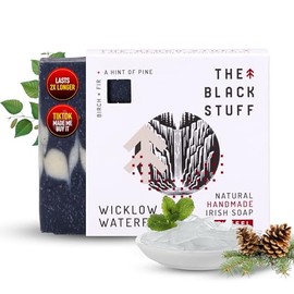 The Black Stuff Jabón Barra Totalmente Natural Hombres Jabones Artesanales Procesados Frío Ingredientes Orgánicos Aceites Esenciales