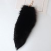  Fluffy Fur Wolf Tail Keychain Black Red Purple Fox