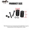 TDZ Black&Chrome 2'' Inch Rise Handlebar Risers Extension For Harley