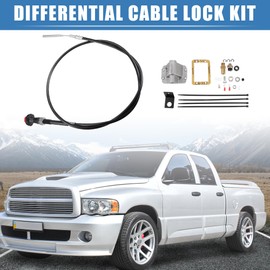 X AUTOHAUX 1 Set Car Differential Cable Lock Kit for Dodge for Ram 1500 1994-2001 for Dodge for Ram 2500 3500 1994-2002 Axle Disconnect