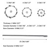 304 Stainless Steel Stirring Rod Sawtooth Stirrer Dispersing Disc with