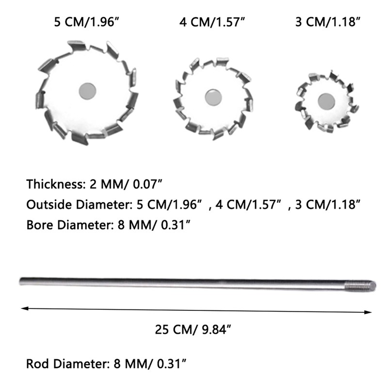304 Stainless Steel Stirring Rod Sawtooth Stirrer Dispersing Disc with