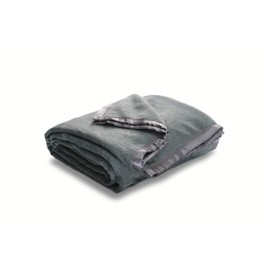 Cuddledown Silk Blanket | 100% Silk | Fleecy Soft | Moisture Wicking | Temperature Regulating | Throw Size | Charcoal Color