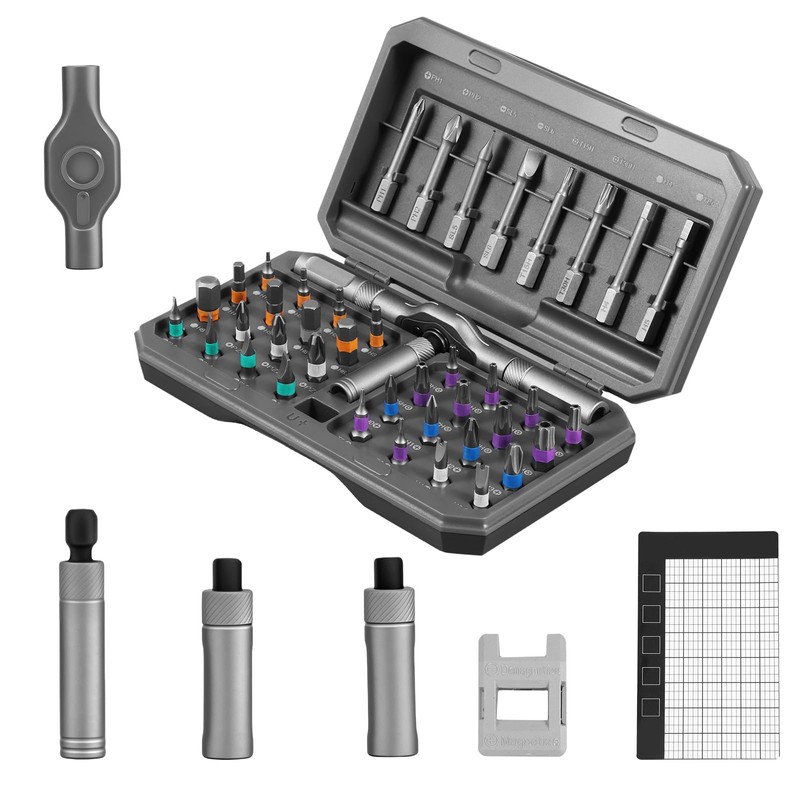 42 in 1 Steel Magnetic Screwdriver Set Accurate Ratchet Screwdrivers