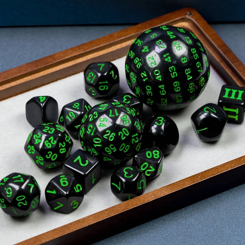 World of Dice - All-in-One Set - 15 Assorted Polyhedral