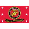 United States Marine Corps Flag License Plate & Bumper Sticker