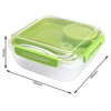Rotho Memory B3 Lunchbox 1,7l mit Besteck und separatem Behälter,