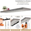 Sorbus Floating Shelves for Wall - 48 Inch Long Bathroom
