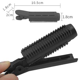 6PCS Volumizing Hair Root Clip Natural Fluffy Hair Clips Volume Hair Curler Clip Naturally Fluffy Curly Hair Styling Tool Rollers (Black)