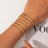 KunJoe Dainty Gold Chain Bracelets for Women Stack, Gold Jewelry