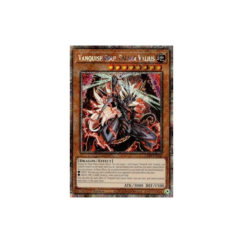 Vanquish Soul Caesar Valius (Platinum Secret Rare) - RA04-EN046 -