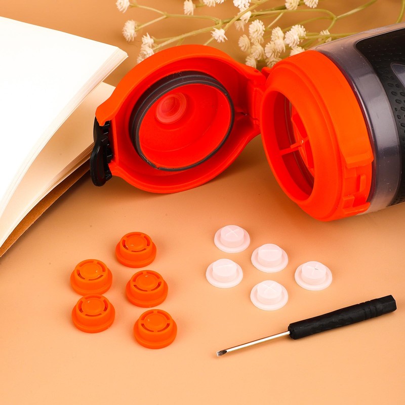 6pcs Dispensing Rubber Valves Compatible with Gatorade Water Bottle, Silicone