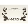 Design Specialties Fireplace Ivy Design Black Andiron