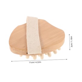 BIUDECO Deep Tissue Relief Neck Massager Wooden Scalp Massage Tool Handheld Head Massager Back Massage Wooden Roller