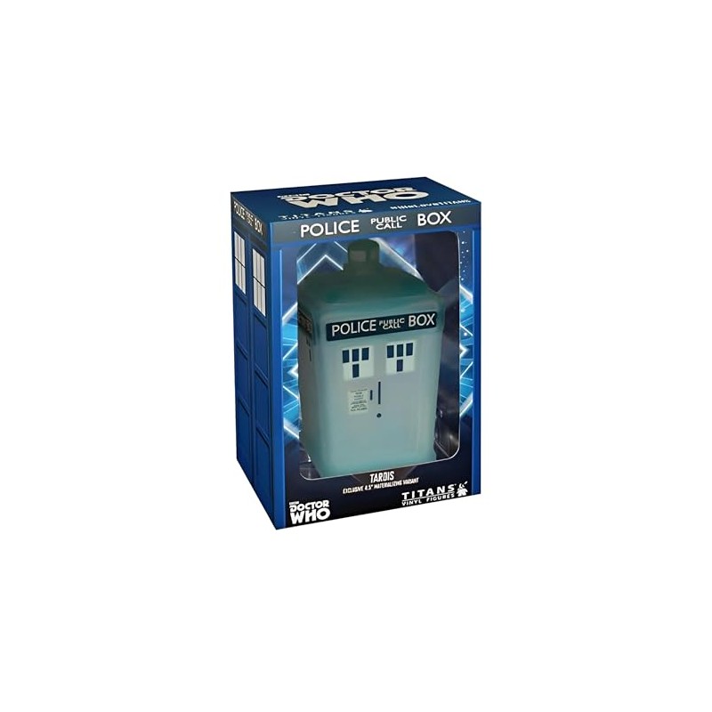 Doctor Who 4.5" Tardis Vinyl Figure, Materializing Variant