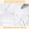 HAISIWLKJ 2 Pack 60 x 102 Inch White Rectangle Tablecloth
