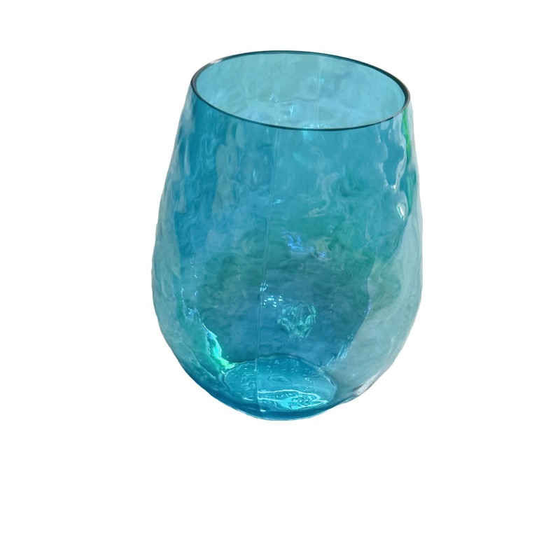 Aqua Greenbrier 19oz Aqua Blue Plastic Pebble 5” Tall Tumbler