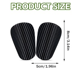 Mini Shin Pads for Football, 8 x 5 cm Mini Shin Pads, Extra Football Shin Pads for Teenagers and Adults, Protective Equipment for Children, Women, Men (W - 8 x 5 cm)