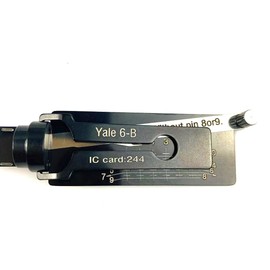 TPM Go Locksmith Lock Picking Tool for Yale Locks,Pick and Decoder 2 in 1 Tool UK Door LockPick Kit (Yale-6B)