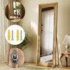 Full Length Mirror 65"X22", Brown Large Floor Mirror with Solid