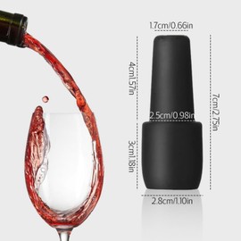 THJOPOKEEL Tapón reutilizable para botellas de vino espumoso, Tapón Reutilizable para Botellas de Vino Espumoso, Sellador de Vino para Botellas de Vino, Tapón de Silicona para Vino (8 piezas)