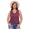 OFEEFAN Flowy Tank Tops for Women Spring Tops Dressy V
