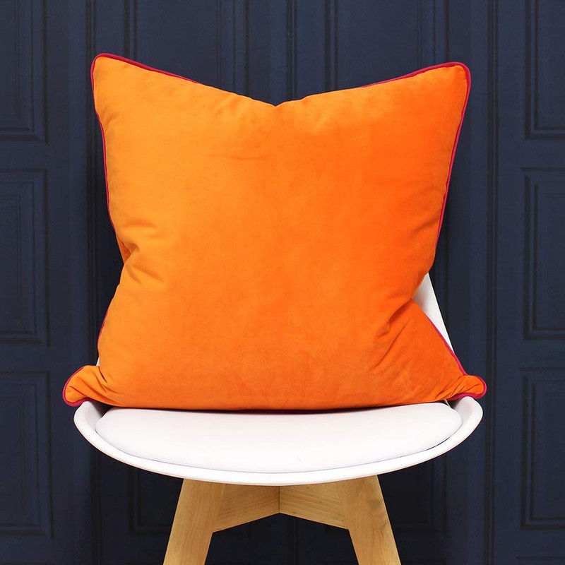 Riva Paoletti - Meridian Signature Collection, Clementine/Hot Pink, 55x55cm