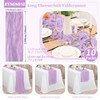 EVSGSONL 10 Pack Cheesecloth Table Runner Light Purple,10 ft Gauze
