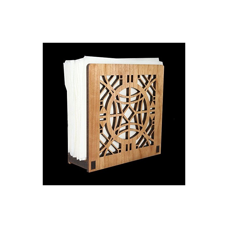 Frank Lloyd Wright CHAUNCEY WILLIAMS Design Laser Cut Wood Napkin