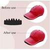 6 PCS Black Simple Baseball Caps Inserts Shapers, Flexible Washable