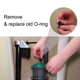 Hibbent 2 Pack Toilet Flush Valve Seal, Upgraded Silicone Material Specific fit for American Standard & Eljer-Compatible with 7301111-0070A, Flush Valve Seal Kit Replacements with O Ring