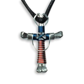 Swag Design Horseshoe Nail Cross Necklace 6 Pack Swag Horseshoe Nail Crosses)