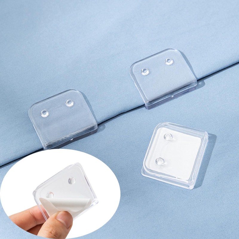 UtySty 4 Pack Shower Curtain Liner Clips Shower Splash Guard