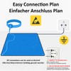 Minadax ESD Computer Table Mat 40 x 30 cm Antistatic