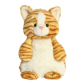 Aurora® Cuddly Huggle Pals Comfy Kitty™ Stuffed Animal - Weighted Comfort - Endless Snuggles - Yellow 12.5 Inches