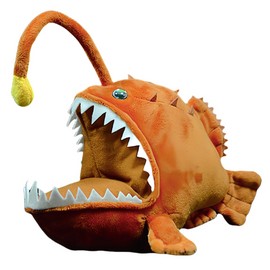 Realistic Anglerfish Plush Stuffed Animal - Deep Sea Creature Collectible Soft Toy