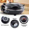 Pizza Maker(Black), Pizza Oven,Indoor Portable Electric Pizza Oven,Portable Small Pizza