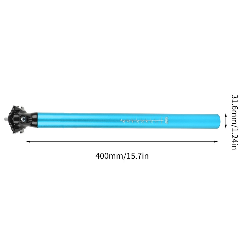 LUNJE Mountain Bike Seatpost Bicycle Adjustable Aluminum Alloy Saddle Post