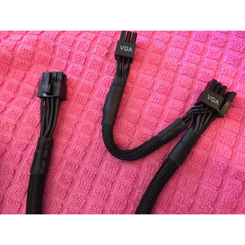 EVGA 4X EVGA 8 PIN TO dual 8+6 PCIE VGA