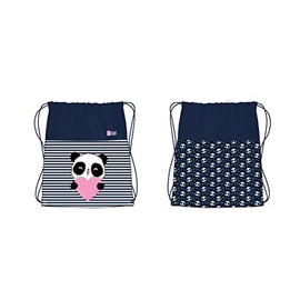 ST.RIGHT Unisex Children's Love Panda Sporty Waterproof School Backpack, Multicoloured, 34 x 43 cm