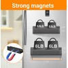 ManGotree Magnetic Spice Rack for Refrigerator 4 Pack, Moveable Magnetic