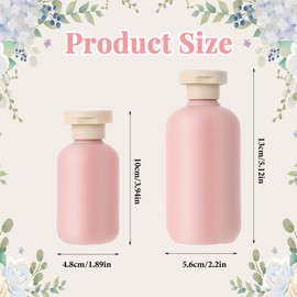 Classicseali 6 Stück Quetschflaschen Reiseflaschen,Tragbare Flaschen in Reisegröße mit Auslaufsicherem Klappverschluss 100 ml/200 ml Plastikflasche für Shampoo,Duschgel,Gesichtscreme,Lotion