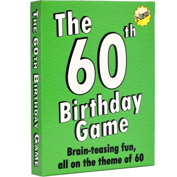 GoForItGames.com 60th Birthday Gifts for men and women. Make it a Happy 60th Birthday with this amusing little 60th party quiz game idea or icebreaker. Fun for everyone turning 60 years of age