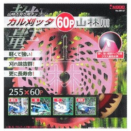 iwood 98137 High Precision Chip Saw, Cal Cutter, For Mountain and Forest, For Lower Cutting (Double-Sided Blade), 10.0 inches (255 mm), 60 P [Box]