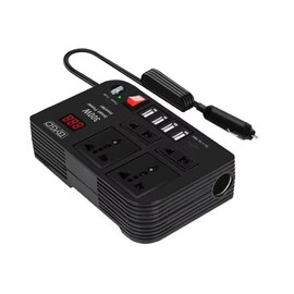 Snblzhef Car Inverter 300W High-Power DC 12V to 220V Multi-Function 300W Car Inverter 12V to 220V Power Converter Home Modified Sine WaveAutomotive Power Converter Inverter