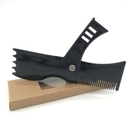 WJR Men's Brush Beauty Styling Rotating Tool Comb Beard Black