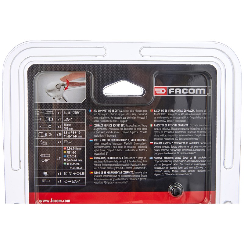 FACOM RL.NANO1PB 1/4" Size Socket Set