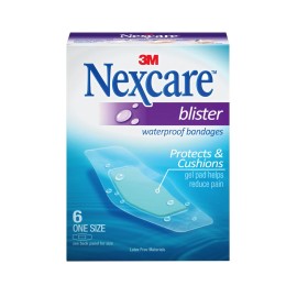 Nexcare Blister Waterproof Bandages 1 Size, No Color, 6ct